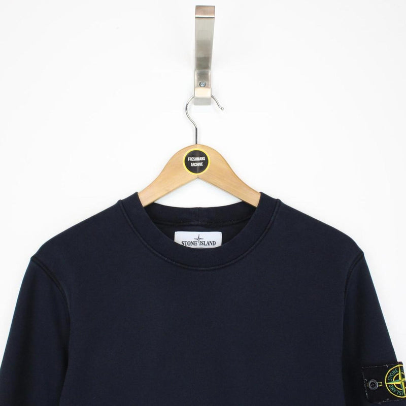 Stone Island SS 2020 Navy Blue Cotton Sweatshirt Jumper