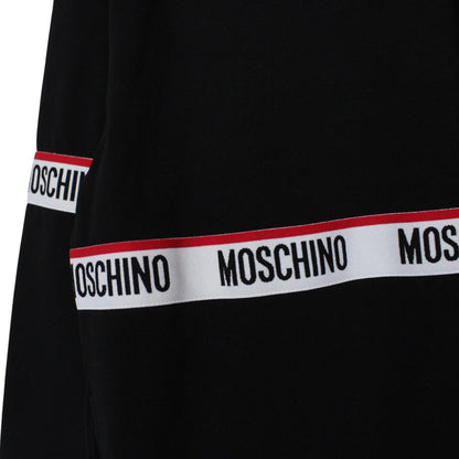 Moschino Underwear Black Tape OTH Logo Arm Hoodie Jumper