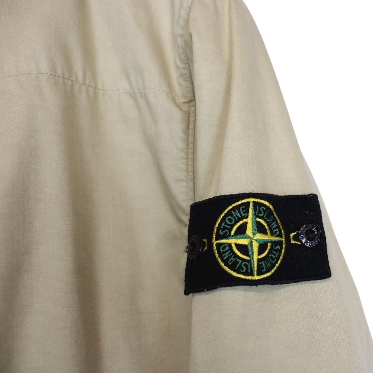 Stone Island AW 2012 Beige Raso Gommato Vinyl Cover Coat with Dutch Rope Lining
