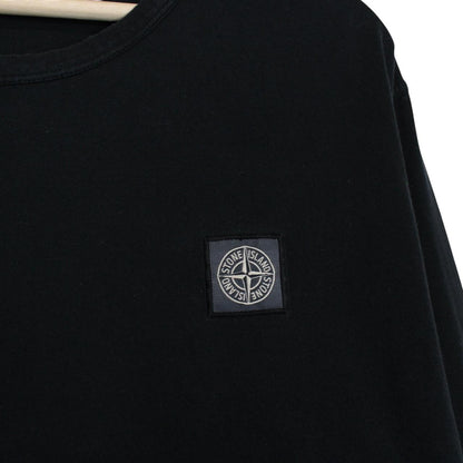 Stone Island SS 2018 Black Long Sleeve Compass T-Shirt