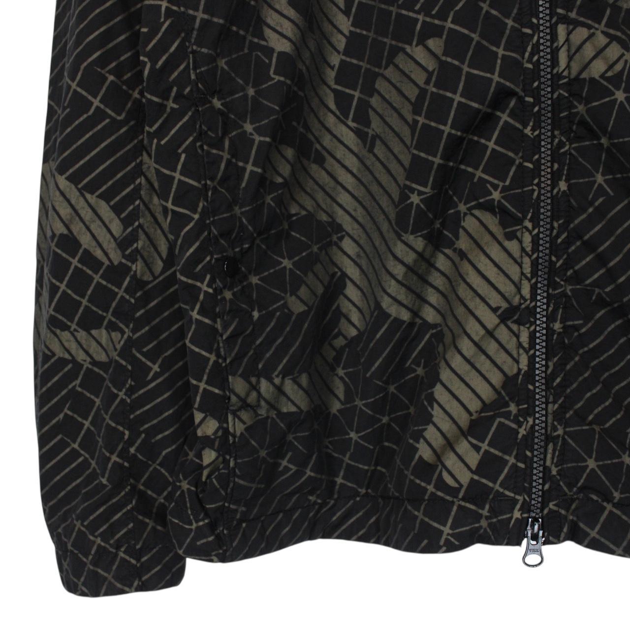 CP Company Black Full Zip Camo Net Lens Overshirt Jacket