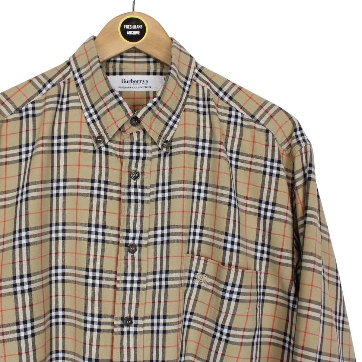 トップス Burberrys 90s US Long Shirt Burberry's 90s Nova Check Long Sleeve Shirt Size Free Brown