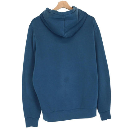 Burberry Teal Blue Pullover Cotton Hoodie Jumper