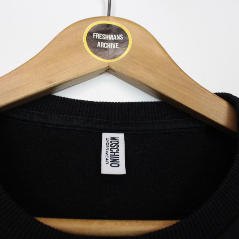 Moschino Underwear Black Tape Logo Arm Sweatshirt Jumper