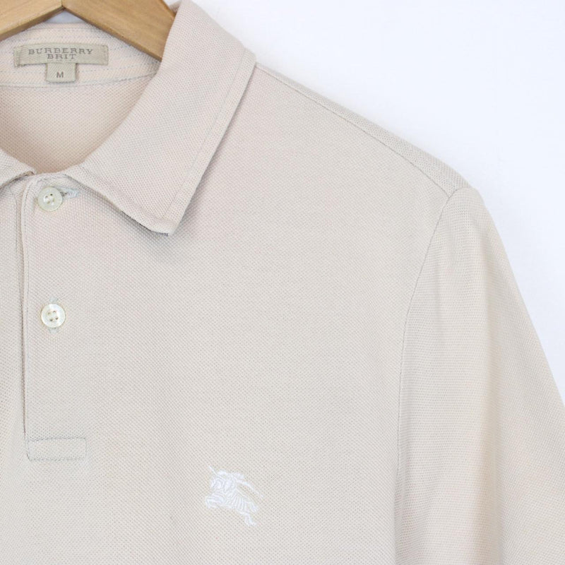 Burberry Brit Beige Short Sleeve Cotton Polo Shirt