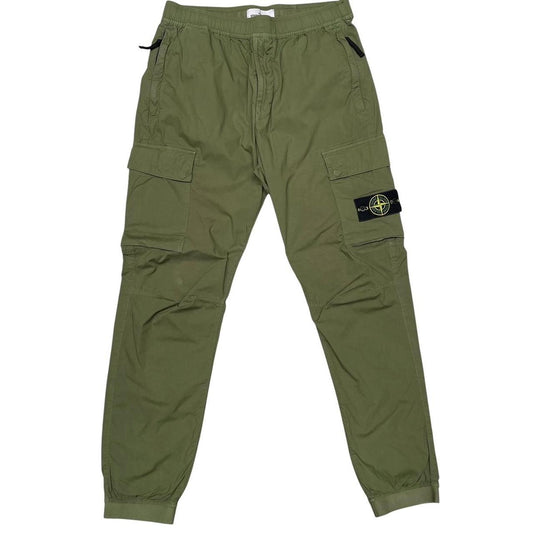 Stone Island SS 2022 Green RE-T Fit Cargo Trousers