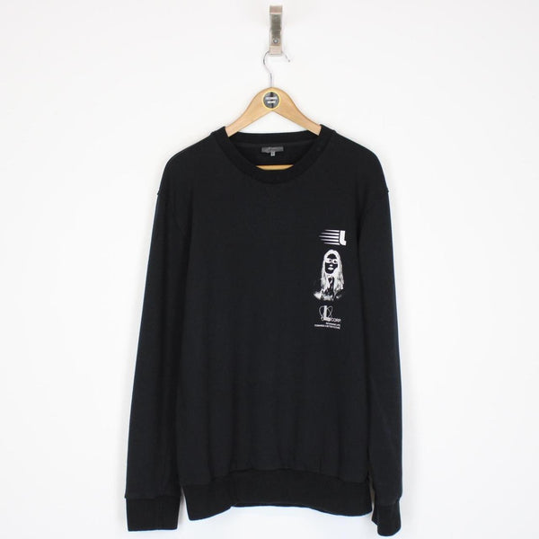Lanvin Black and White Print Sweatshirt Jumper