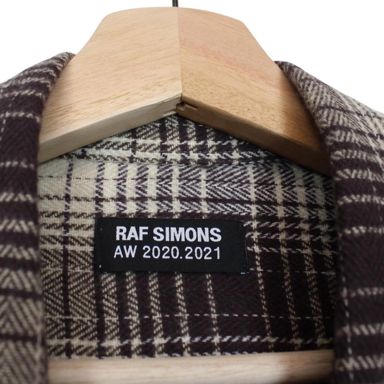 Raf Simons Beige Checked ‘The Others’ Big Fit Flannel Shirt