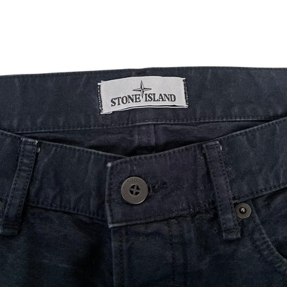 Stone Island AW 2014 Black RE-T Fit Cotton Trousers