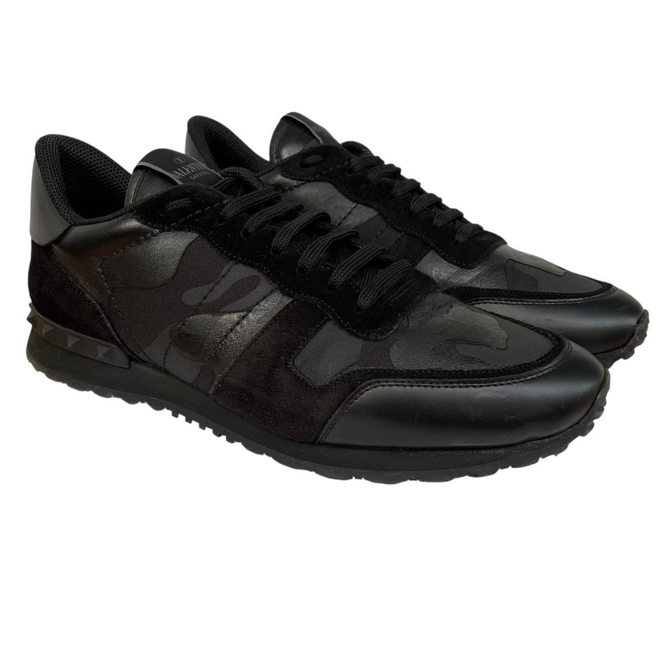 Valentino Garavani Rockrunner Black Camouflage Trainers