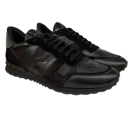 Valentino Garavani Rockrunner Black Camouflage Trainers