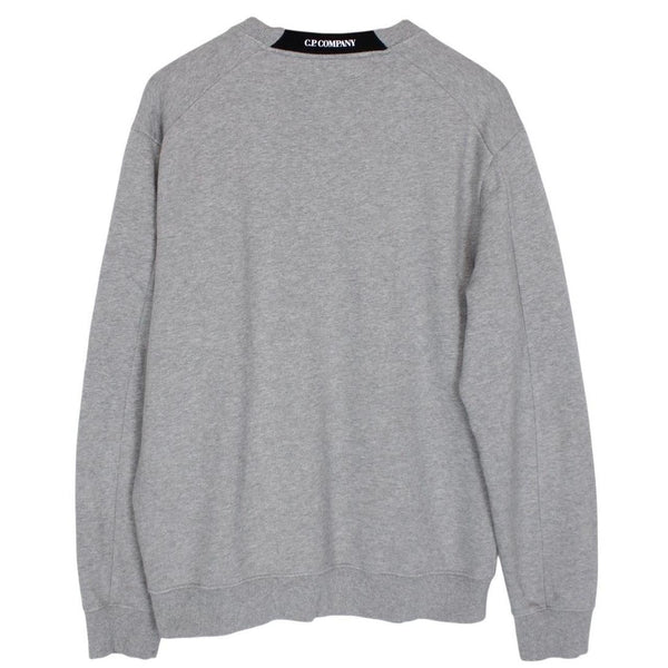 CP Company Grey Goggle Lens Cotton Sweatshirt Jumper