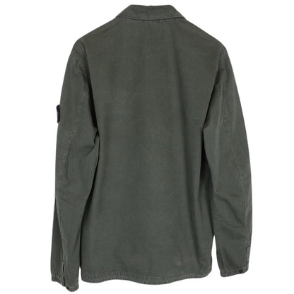 Stone Island AW 2020 Green Full Zip Cotton Overshirt Jacket