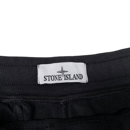 Stone Island SS 2024 Black Cotton Jogger Shorts