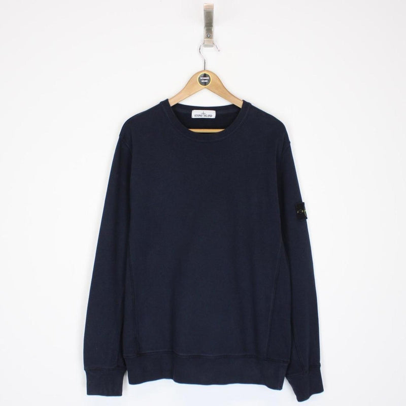 Stone Island AW 2016 Navy Blue Cotton Sweatshirt Jumper