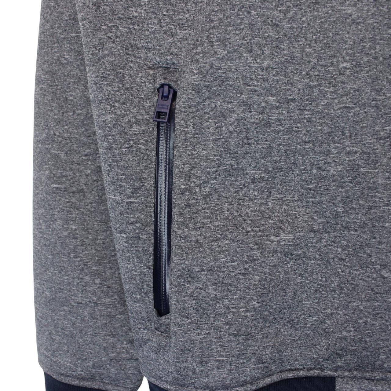 Tommy Hilfiger Grey and Blue Full Zip Soft Shell Hooded Jacket