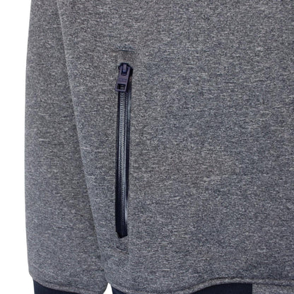 Tommy Hilfiger Grey and Blue Full Zip Soft Shell Hooded Jacket
