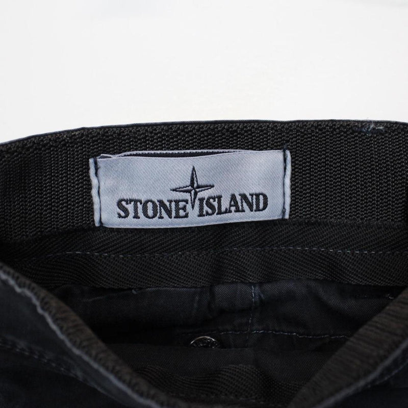 Stone Island SS 2016 Black Bermuda Cotton Cargo Shorts
