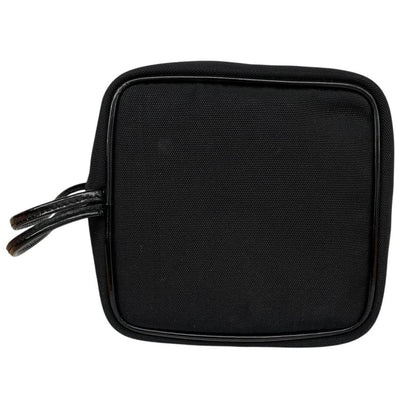 Gucci Black Nylon Canvas Drawstring Clutch Bag