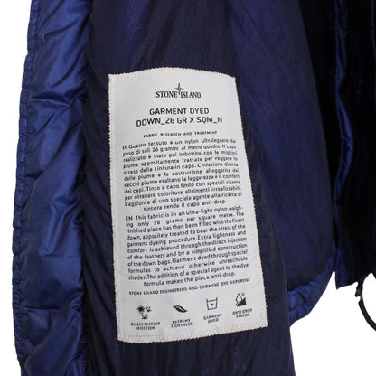 Stone Island AW 2012 Blue Garment Dyed 26 GR x SQM_N Down Gilet