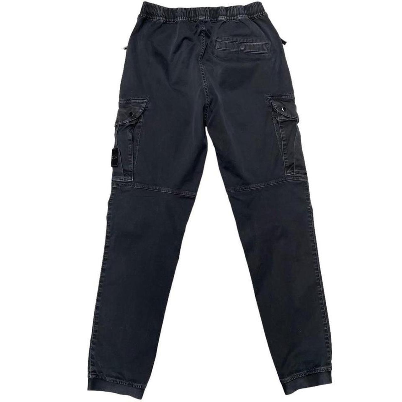 Stone Island AW 2023 Black RE-T Fit Cargo Trousers