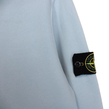 Stone Island AW 2023 Blue Cotton Hoodie Jumper