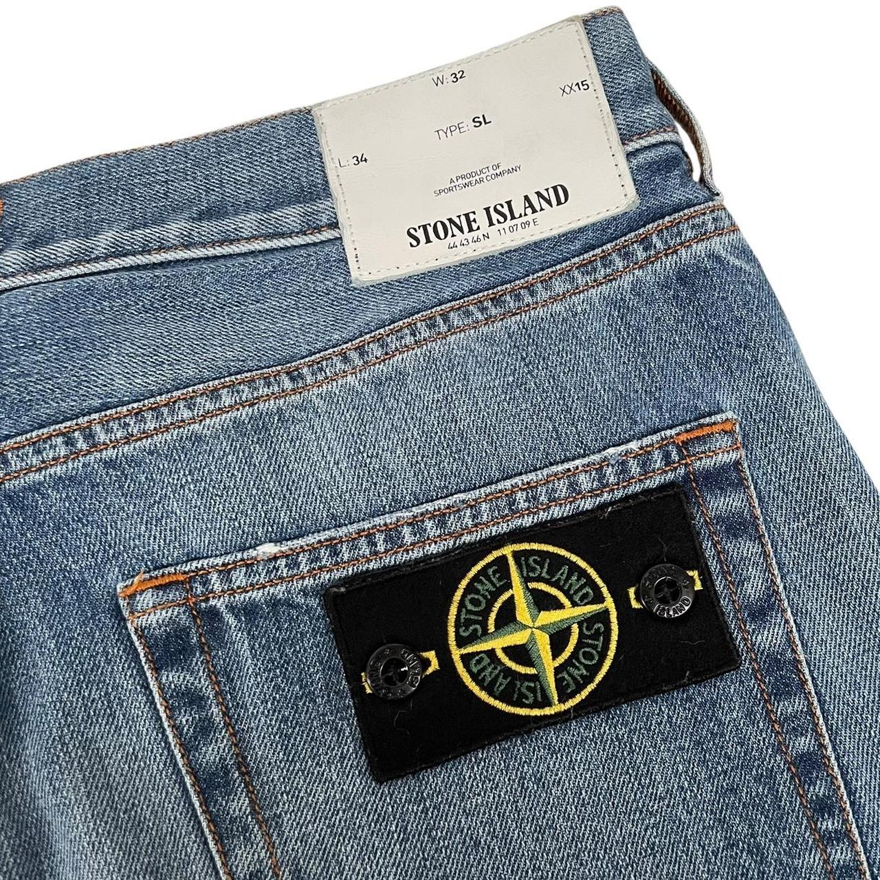 Stone Island SS 2014 Blue Slim Fit Denim Jeans