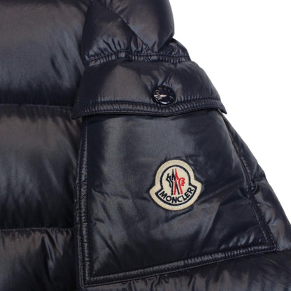 Moncler Maya Navy Blue Full Zip Hooded Down Puffer Jacket
