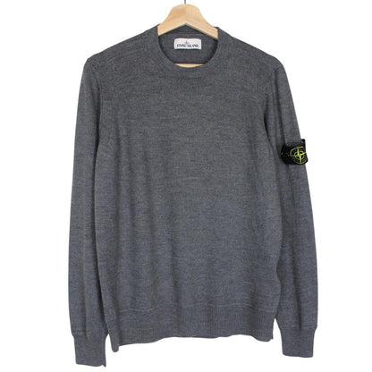 Stone Island AW 2021 Grey Wool Knit Jumper