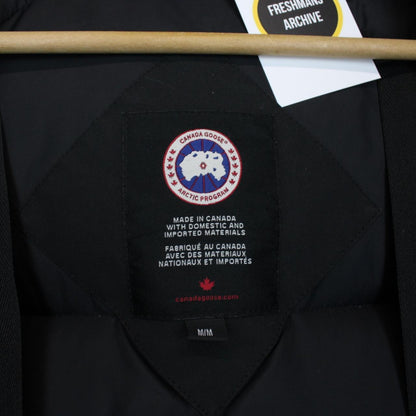 Canada Goose Black Chilliwack Bomber Down Jacket with Fur Trim