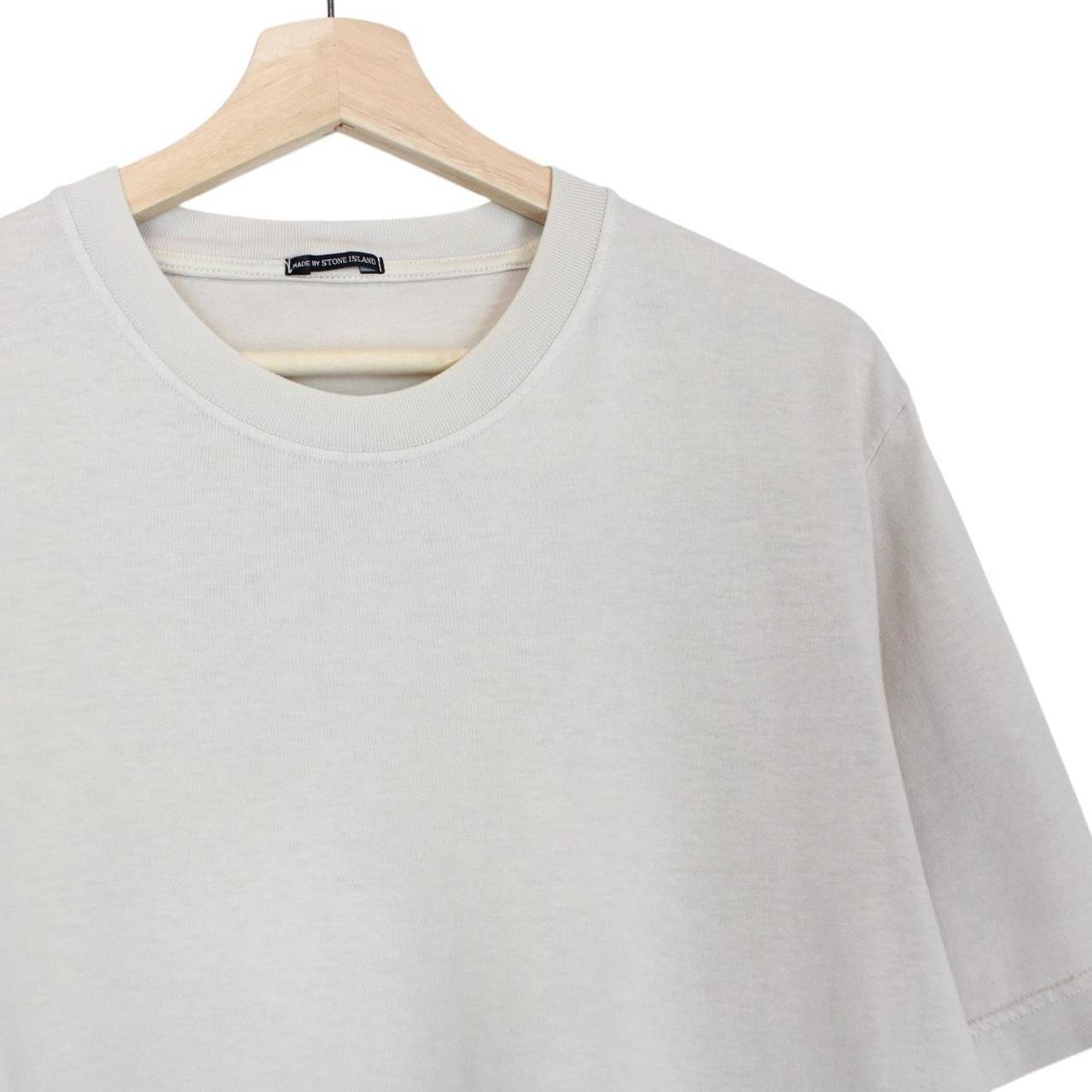 Vintage Stone Island Denims SS 2004 Beige Short Sleeve Cotton T-Shirt