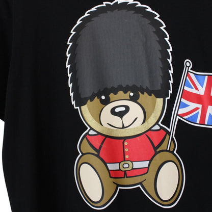 Moschino Black Short Sleeve London Teddy Bear Print T-Shirt