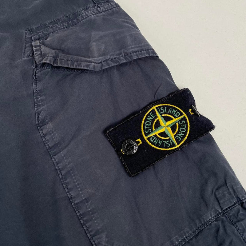 Stone Island SS 2020 Navy Blue RE-T Fit Cargo Trousers