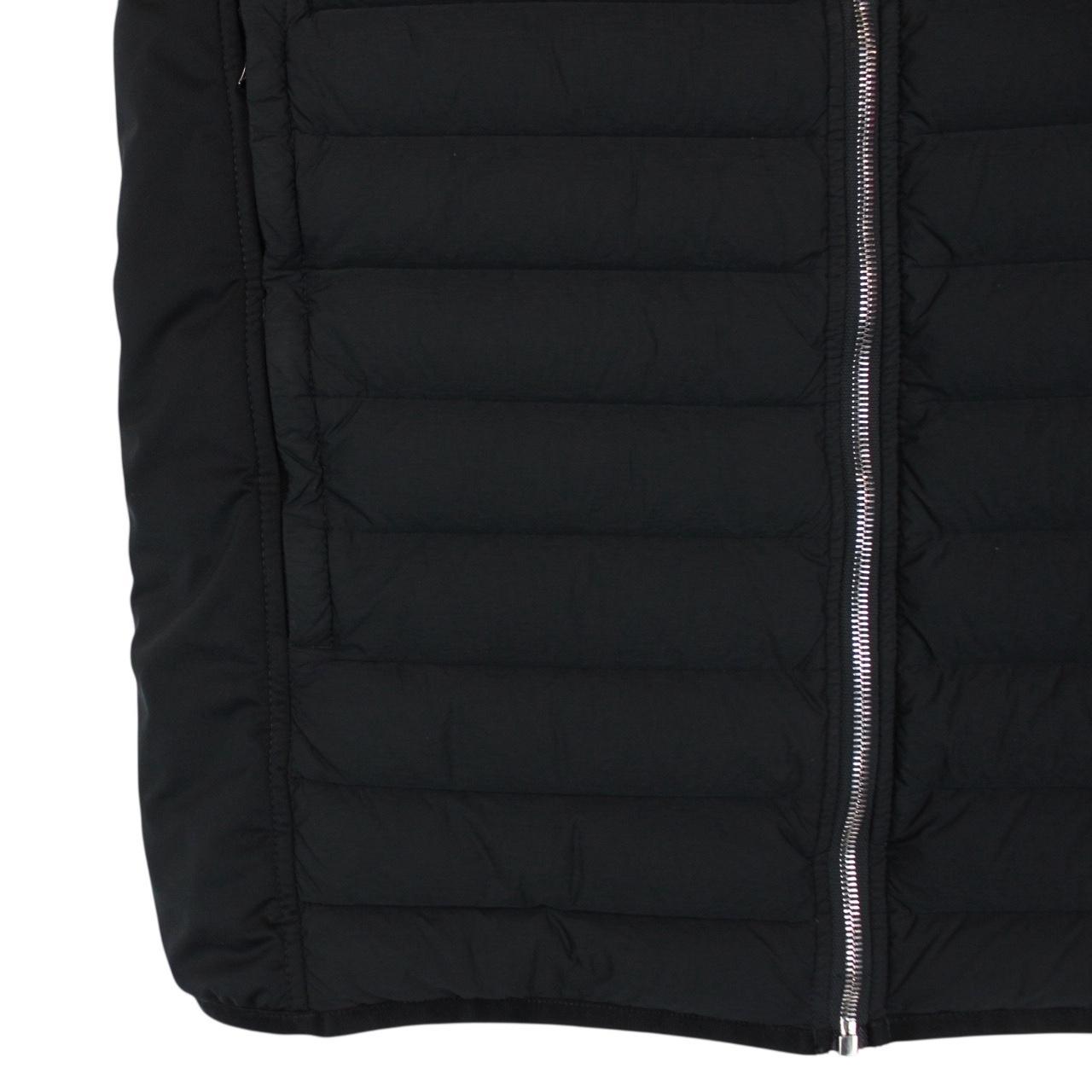 Stone Island AW 2020 Loom Woven Chambers Stretch Nylon TC Black Down Gilet