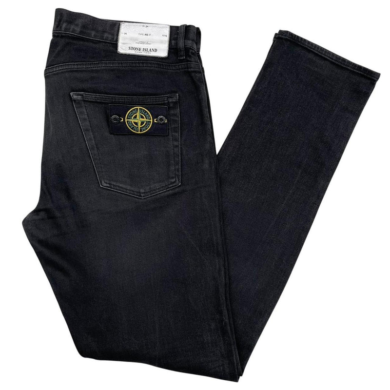 Stone Island AW 2016 Black RE-T Fit Denim Jeans