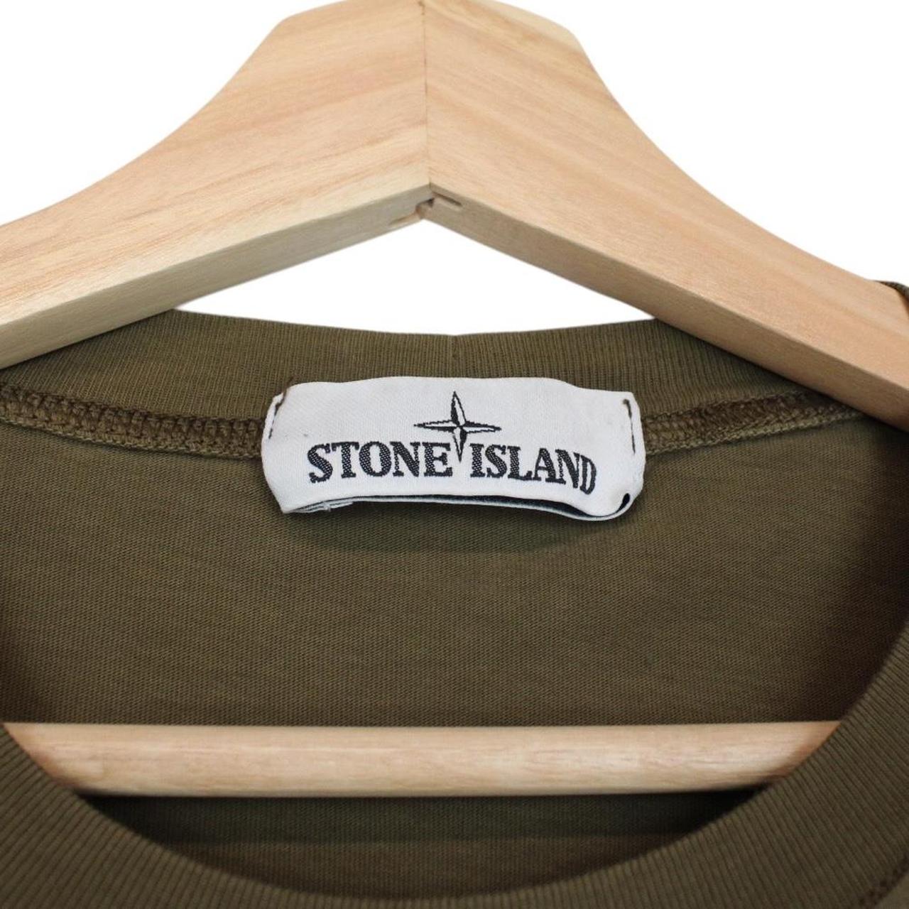 Stone Island AW 2016 Khaki Green Long Sleeve Compass T-Shirt