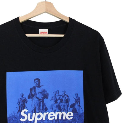 Supreme x Undercover Black Seven Samurai Print Short Sleeve Cotton T-Shirt