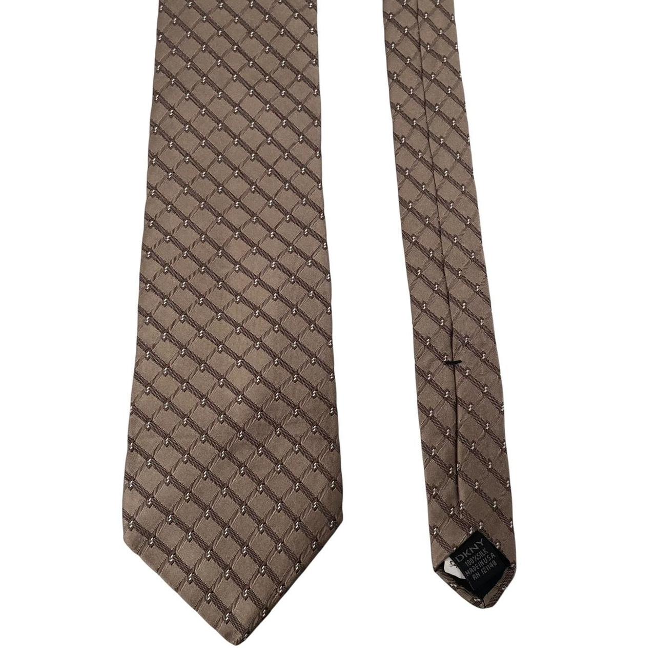 Vintage DKNY Brown Silk Tie