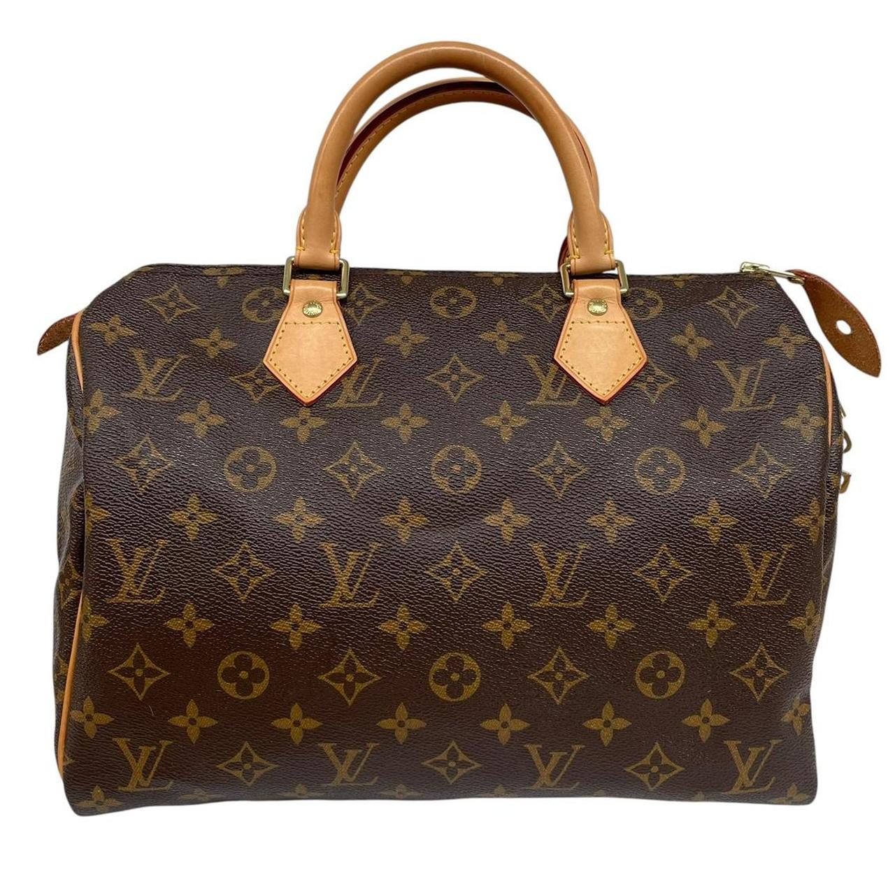 Louis Vuitton Speedy 30 Brown and Beige Monogram Coated Canvas Bag