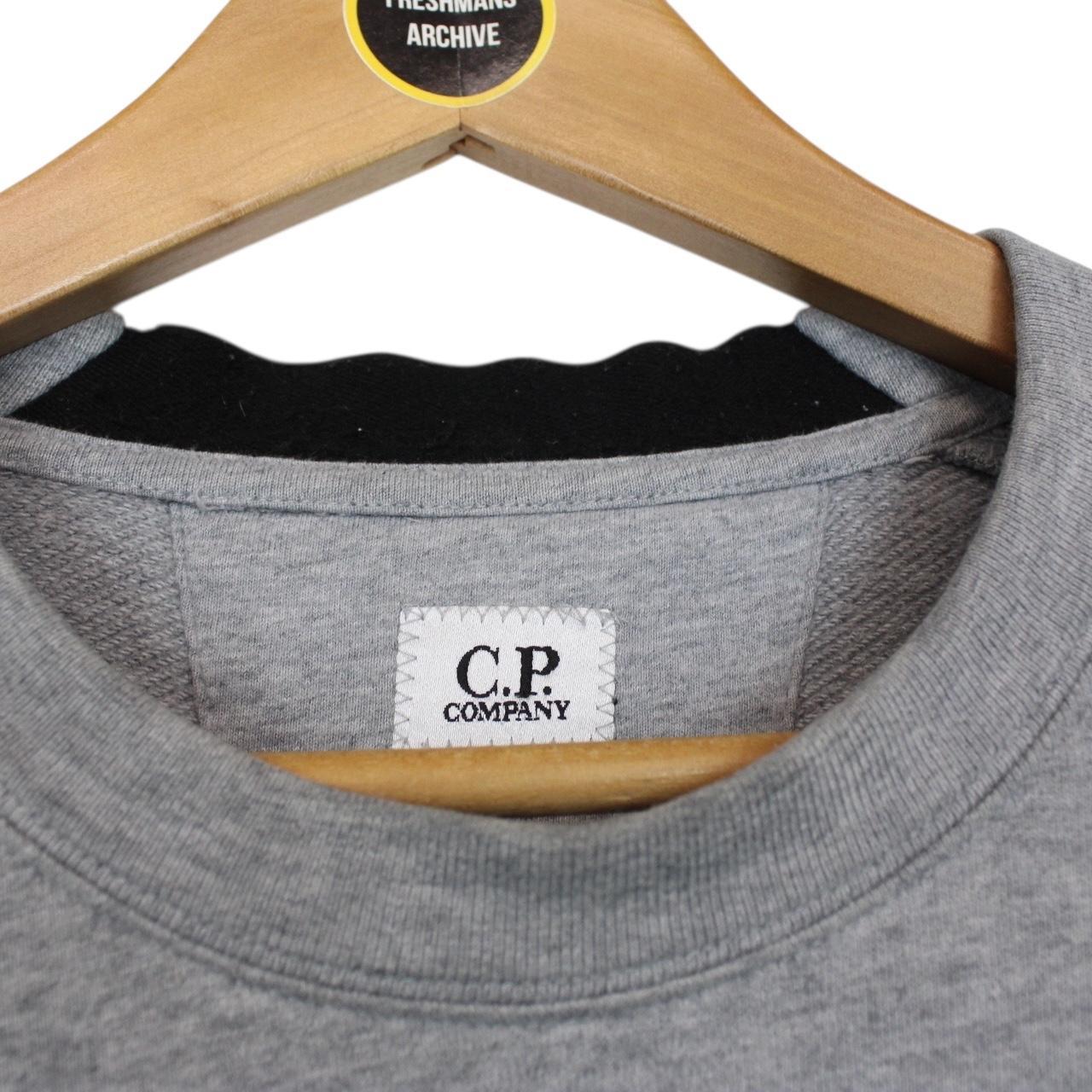 CP Company Grey Goggle Lens Sweatshirt Jumper