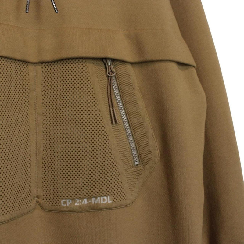 CP Company Metropolis Series Tan Brown Cotton Hoodie Jumper