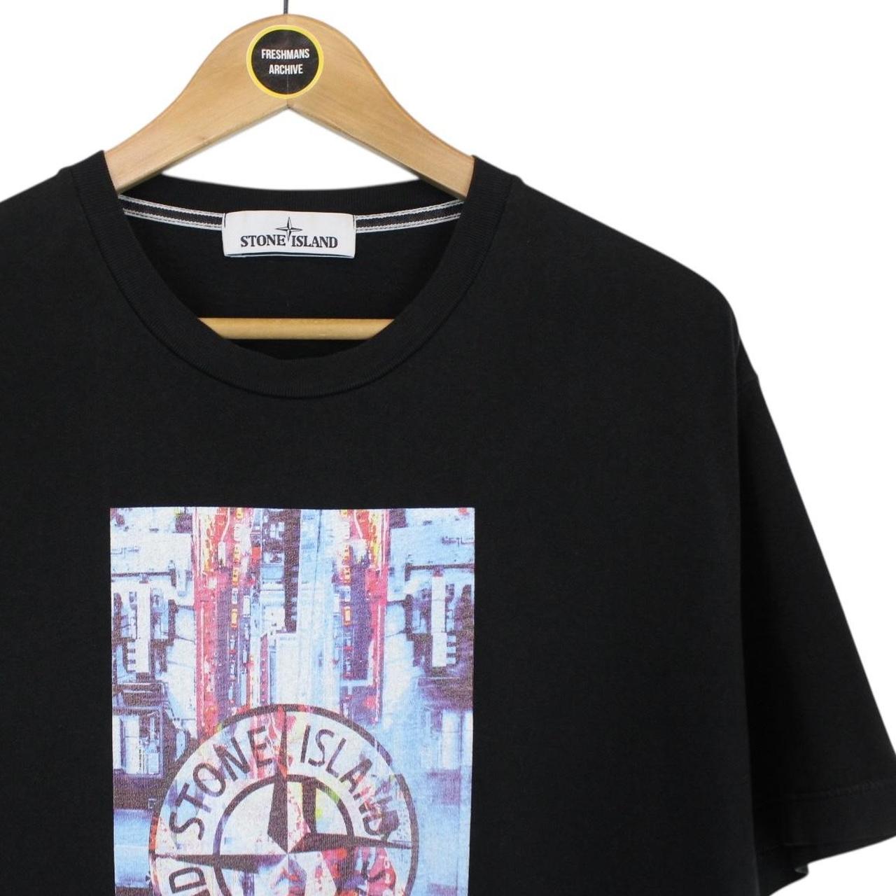 Stone Island SS 2017 Black Short Sleeve Logo Print T-Shirt