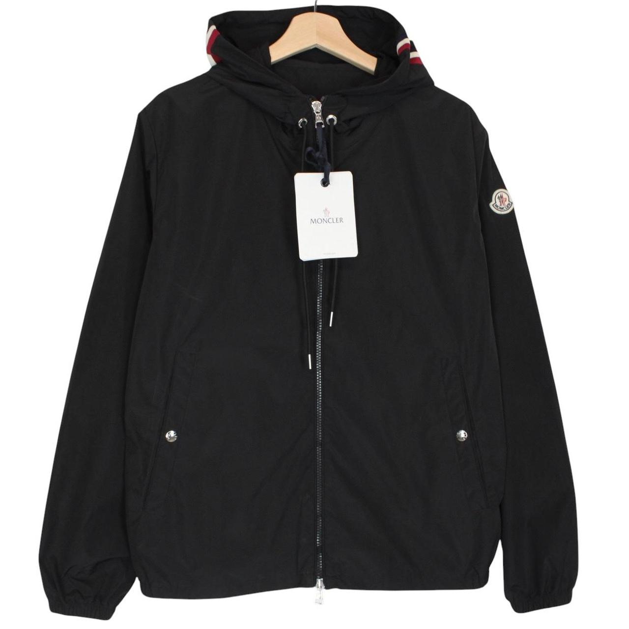Moncler Grimpeurs Black Full Zip Nylon Windbreaker Jacket