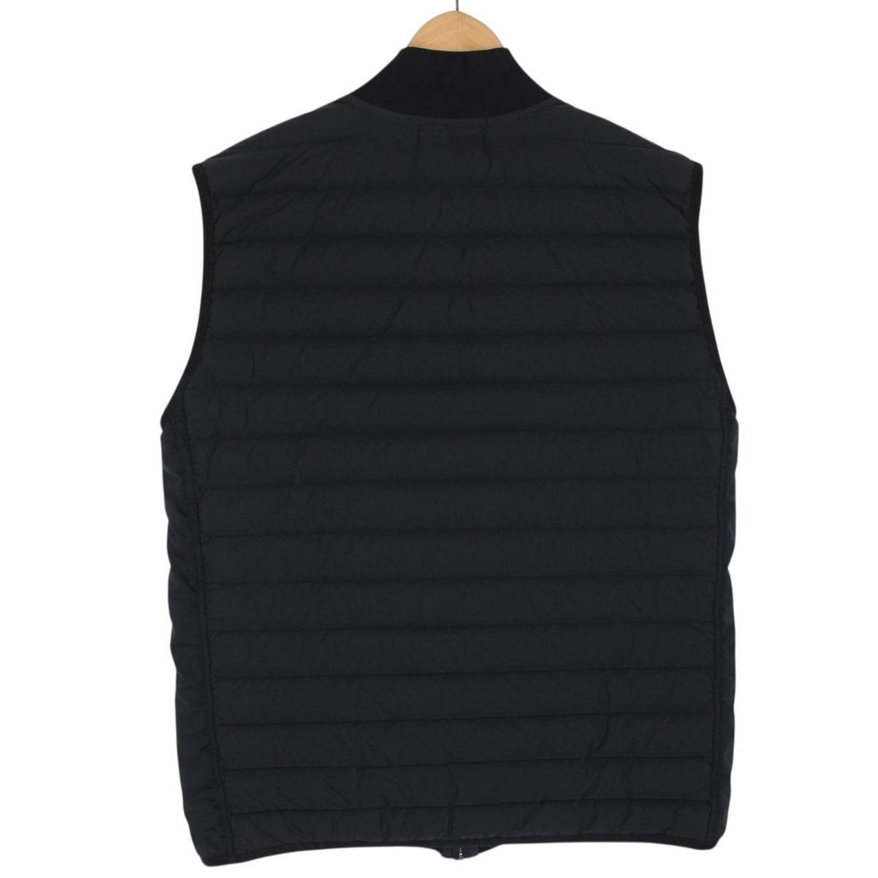 Stone Island AW 2020 Loom Woven Chambers Stretch Nylon TC Black Down Gilet