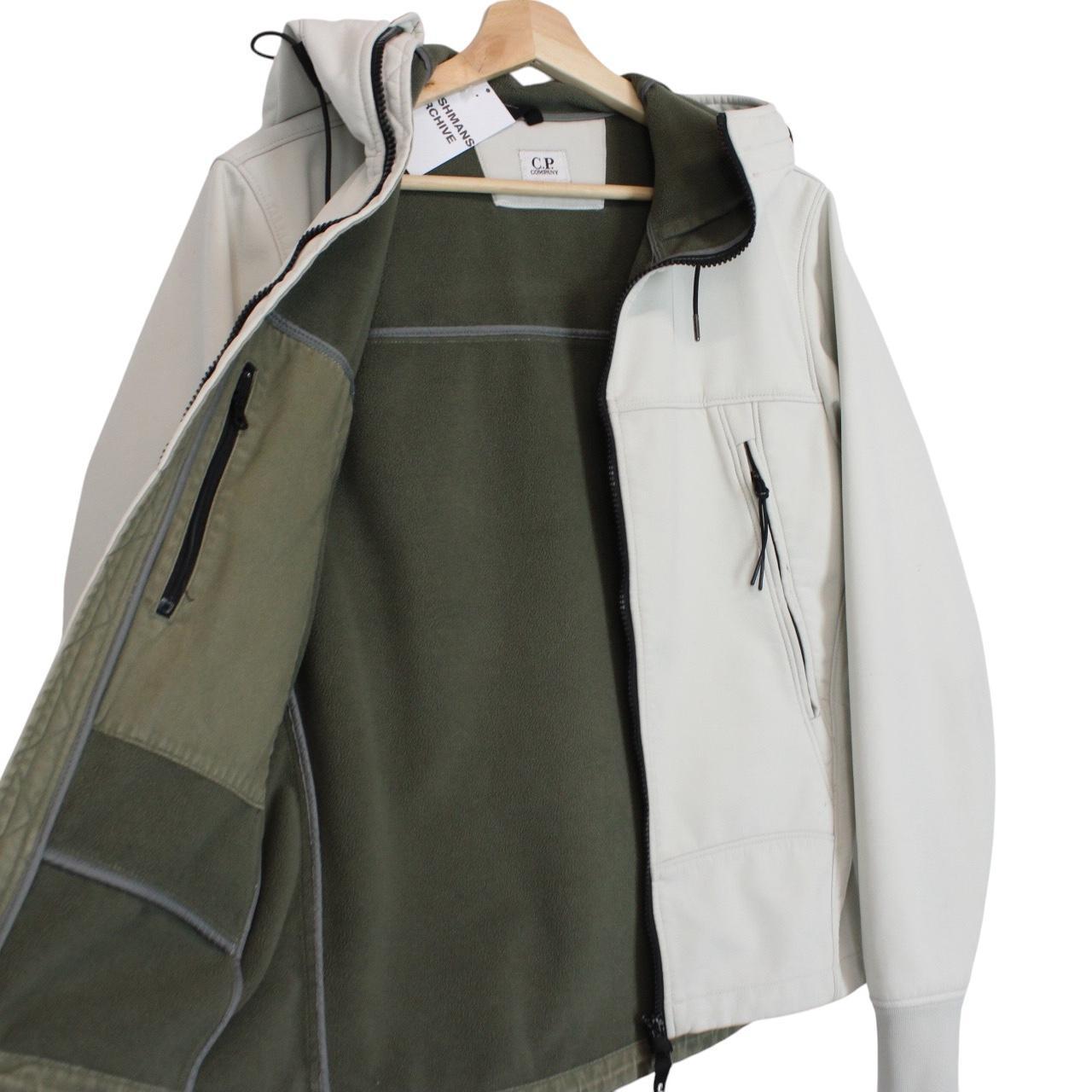 CP Company Grey Full Zip Soft Shell Goggle Jacket