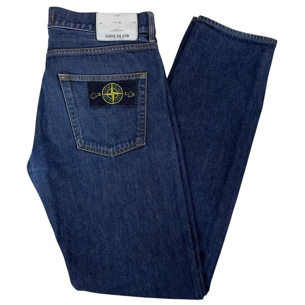 Stone Island SS 2014 Navy Blue Slim Fit Denim Jeans