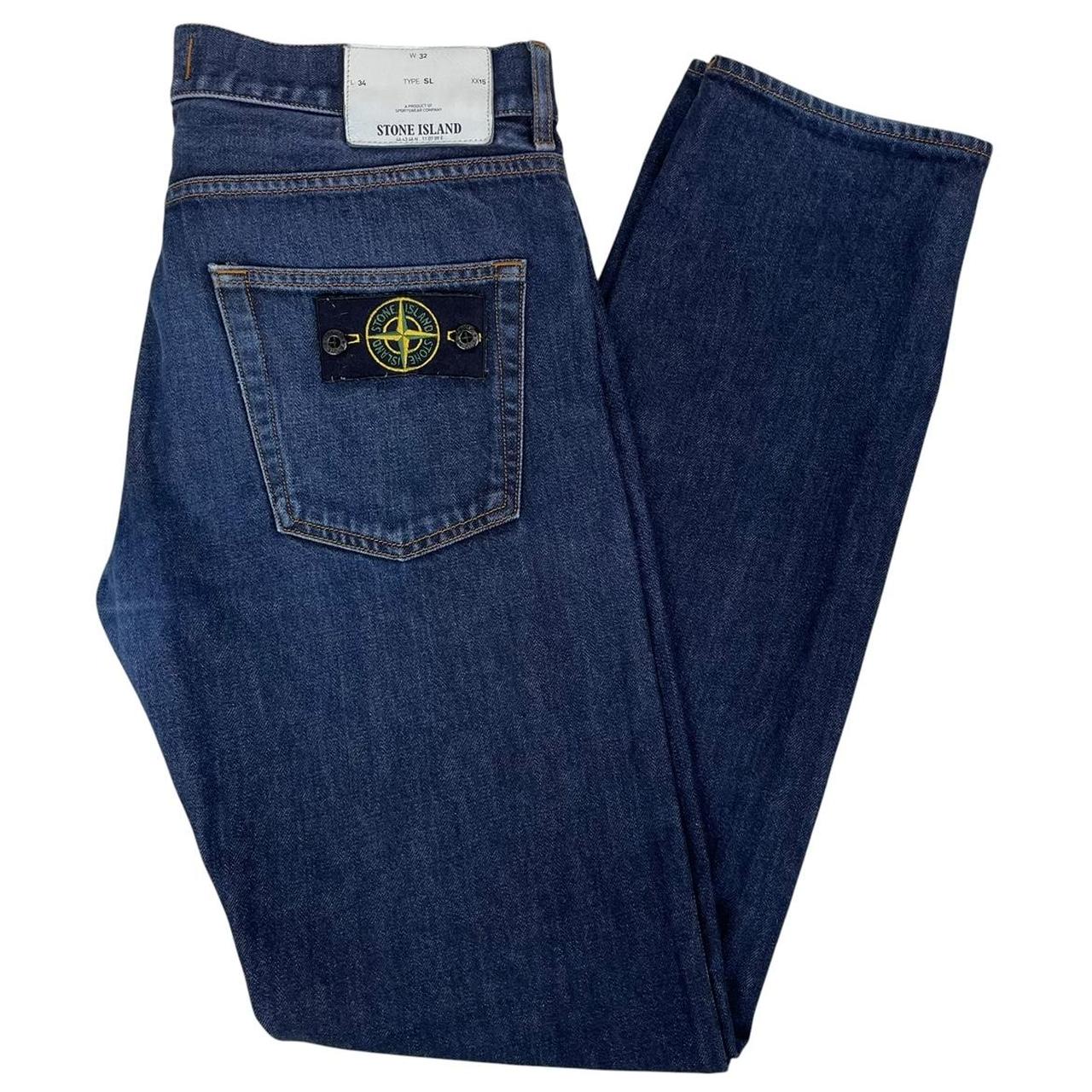 Stone Island SS 2014 Navy Blue Slim Fit Denim Jeans