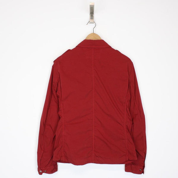 CP Company Red Full Zip Nylon Lens Overshirt Jacket