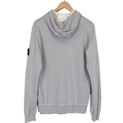 Stone Island SS 2021 Grey Cotton Hoodie Jumper