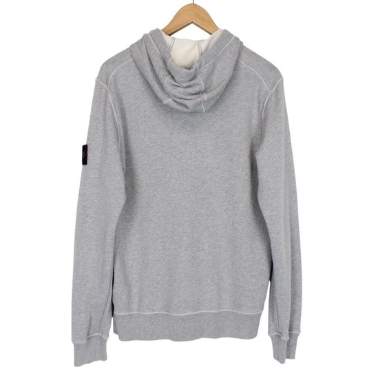 Stone Island SS 2021 Grey Cotton Hoodie Jumper
